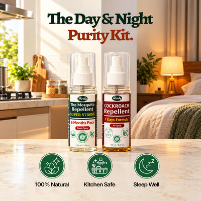 Herby Natural Mosquito & Cockroach Repellent Combo | The Kitchen & Sleep Kit