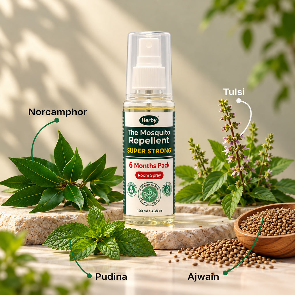 Herby Natural Mosquito Repellent Room Spray | Pure Herbal Spice Extract