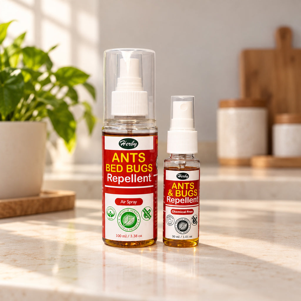 Herby 100% Natural Ant & Bed Bug Repellent | Food-Grade & Chemical-Free