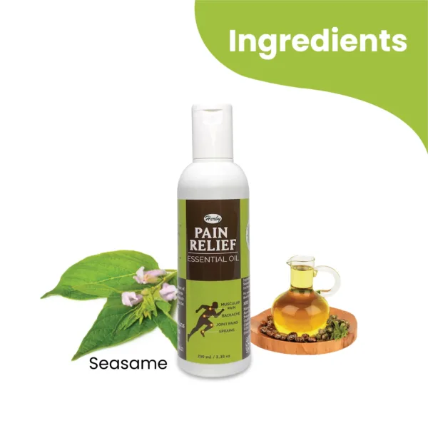 Ingredients for pain oil 200ml-Jambo pack